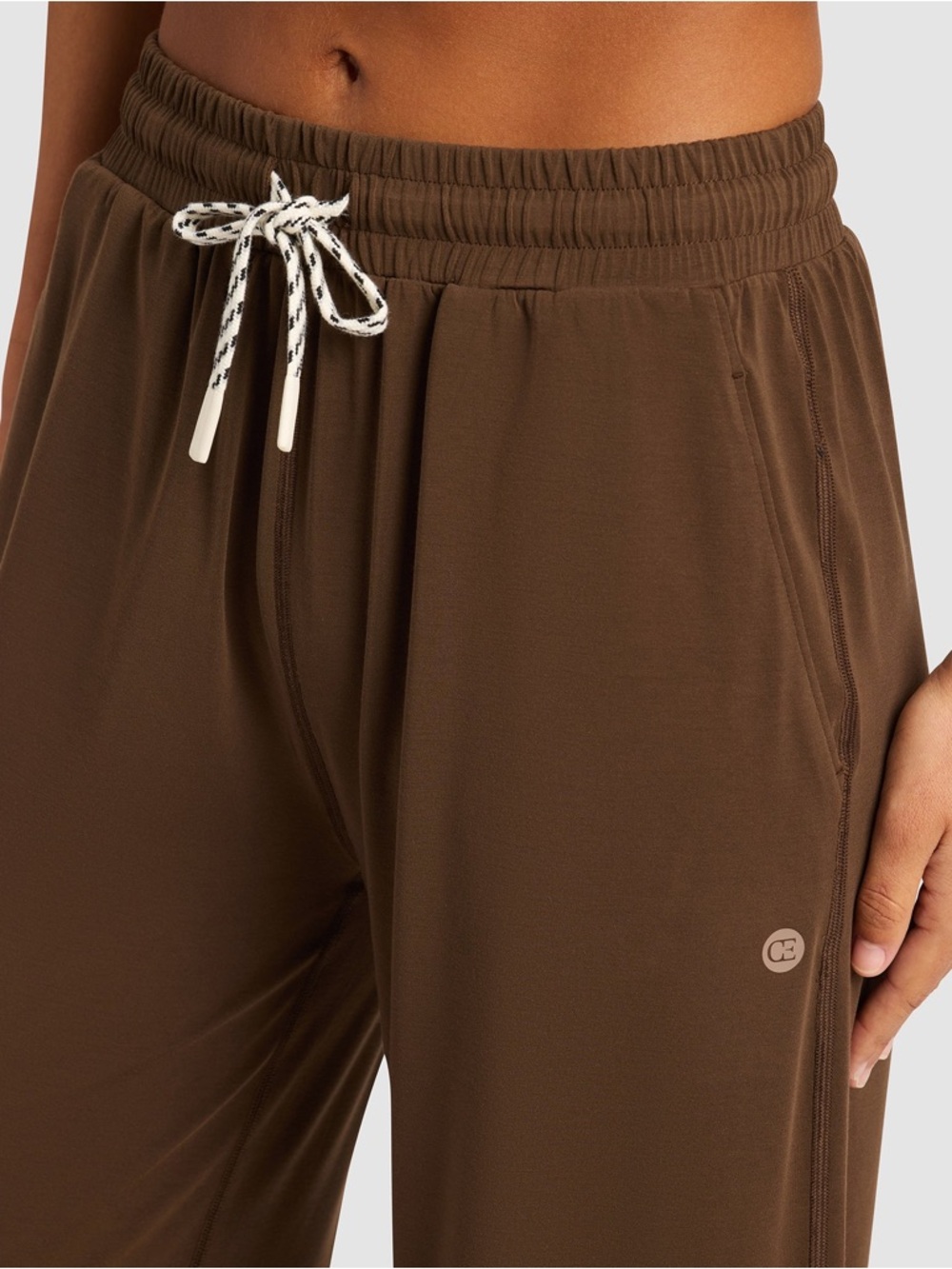 NWOT Cozy Earth Women’s Small Studio Wide Leg Pant Espresso Pants Modal Spandex - Picture 4 of 11